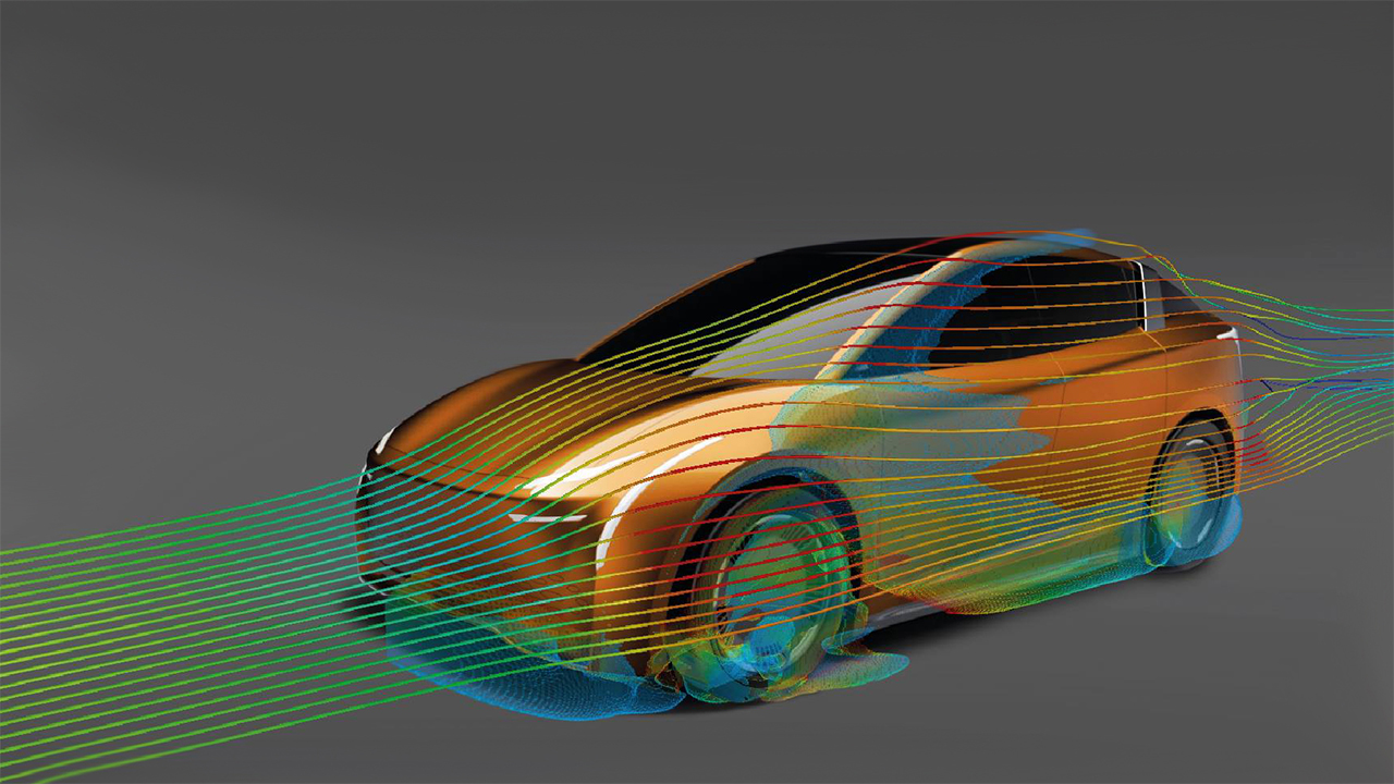 Realizing aerodynamics innovations for electric vehicles using CFD